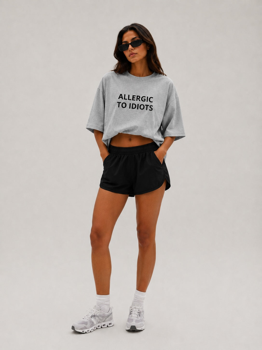 Allergic to idiots - Oversized Tee