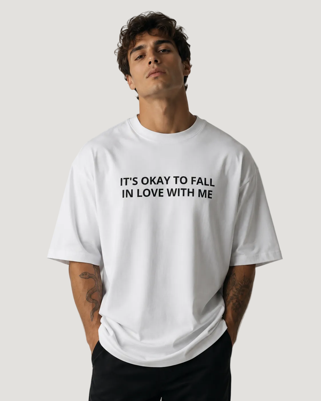 Está bien enamorarse de mí - Camiseta unisex oversized